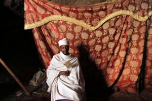 Priest at Biet Denagel Church, Lalibela January 8, 2013